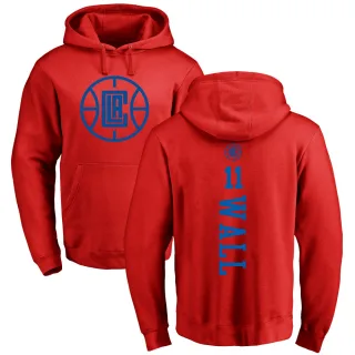 Men's Los Angeles Clippers John Wall Red Branded One Color Backer Pullover Hoodie