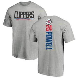 Men's Los Angeles Clippers Norman Powell Ash Backer T-Shirt