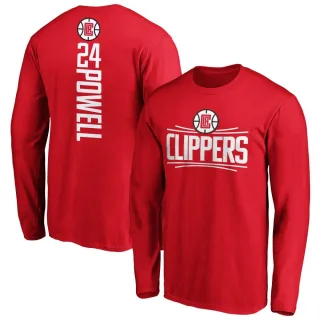 Men's Los Angeles Clippers Norman Powell Royal Backer Long Sleeve T-Shirt